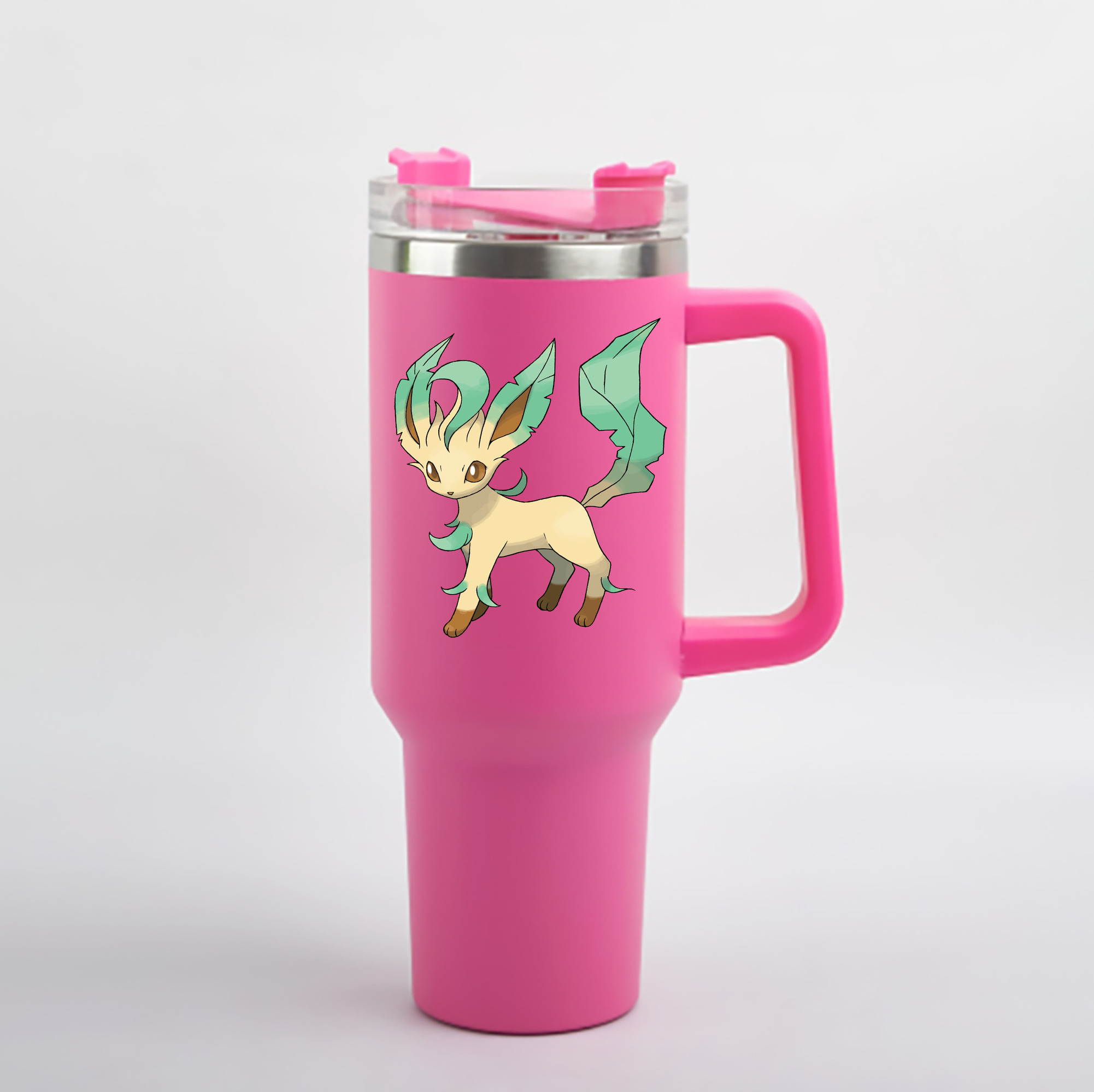 （画像用） ポケットモンスター Pokémon 1200mL車用タンブラー - クリスタルステッカー（プラスチックストロー付き）